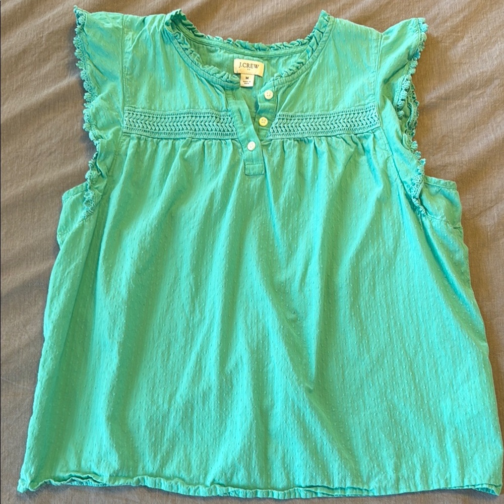 J. Crew Turquoise Blouse